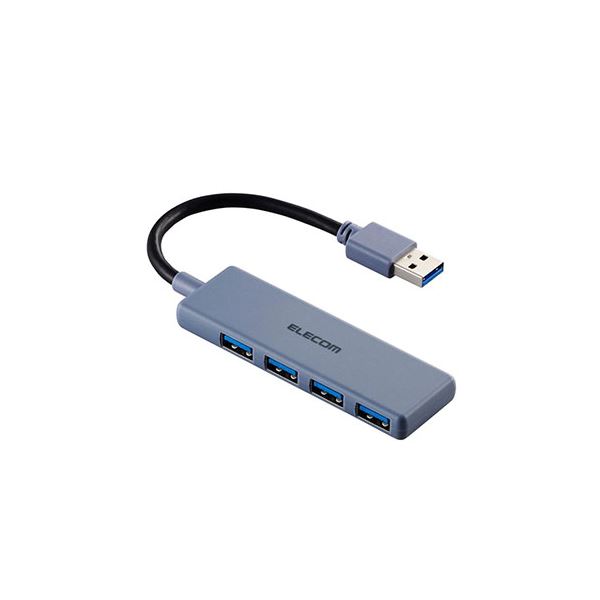 エレコム USB 5Gbpsハブ 4ポート ネイビー U3H-H040NV