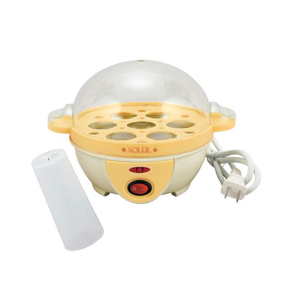 ソレイユ 電気ゆでたまご器 21.5×16.5×14.5cm C6117565