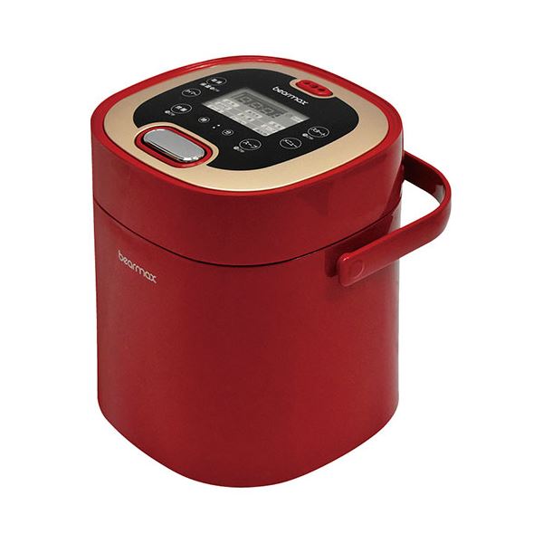 ベアーマックス マルチ・ライスクッカー(2.5合炊) レッド 19.2×20.6×21.2cm C6114546