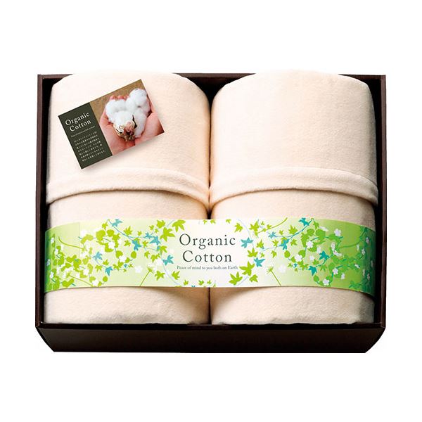 素材の匠 オーガニックコットン綿毛布2P 140×200cm OGC-30075 L9048538