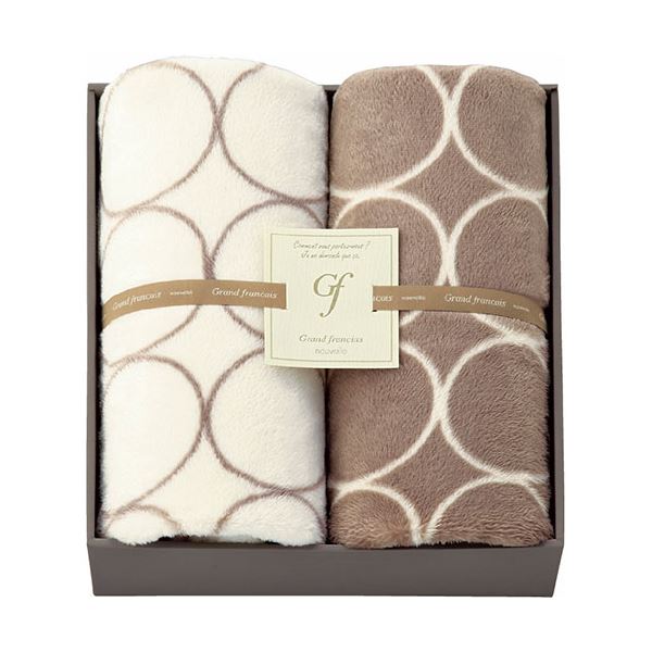 グランフランセヌーベル ひざ掛け2P 70×100cm L9052654