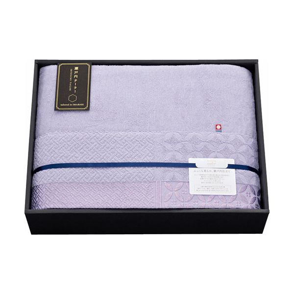 瀬戸内テーラー タオルケット パープル 約140×190cm C6085546