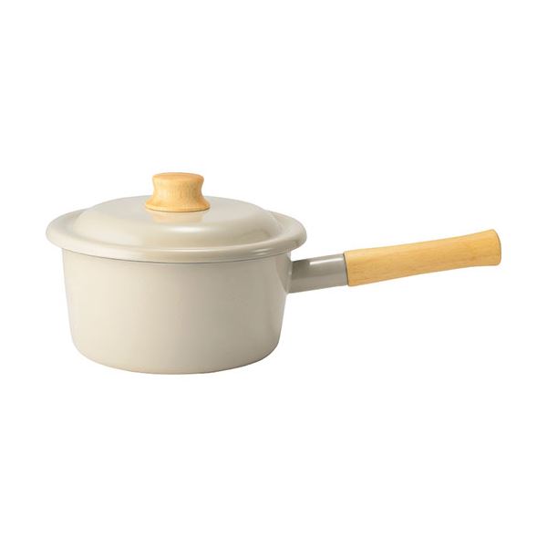 富士ホーロー コットンプラス ソースパン18cm グレージュ 2.3L C6124594