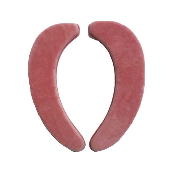 【5セット】 ヨコズナクリエーション グラデ 極ふわ 吸着便座シート スモークピンク MMT46556X5