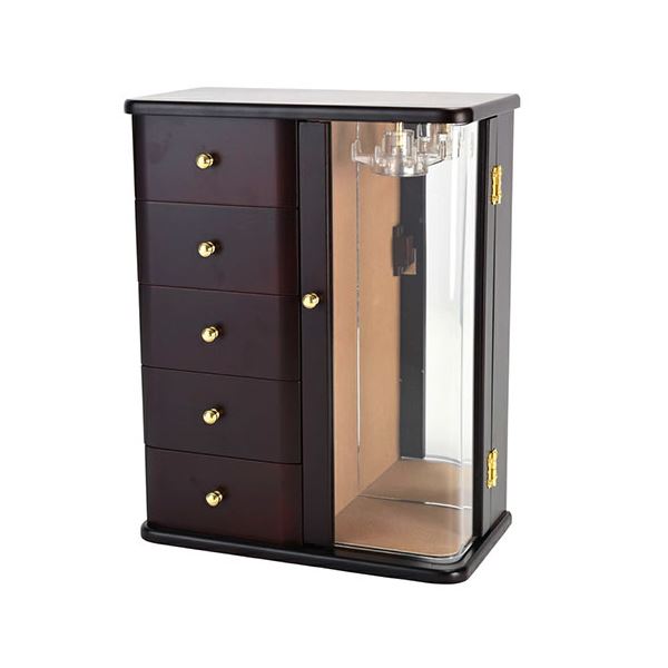 木製ジュエルケース 24×13 ×31cm 職人さがひとつひとつ丁寧につくった木製の収納ケース 日本製 B1156570