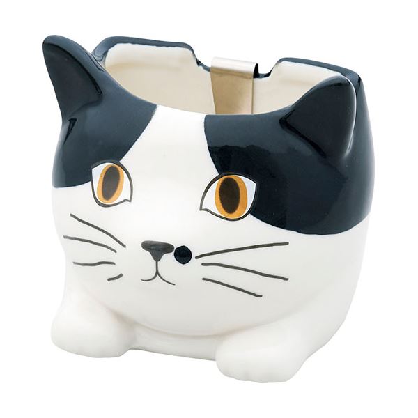 ミニかやり ハチワレ 10.6×9.7×9.9cm(スコティッシュ10.2×9.6×8.5cm) B1009537