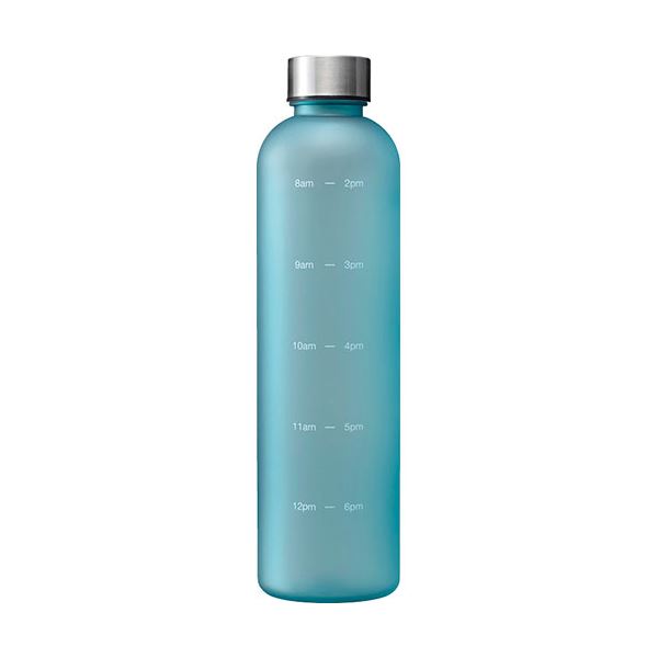 クリアタイム リマインダーボトル1L アイスブルー φ7.5×28cm C6129798