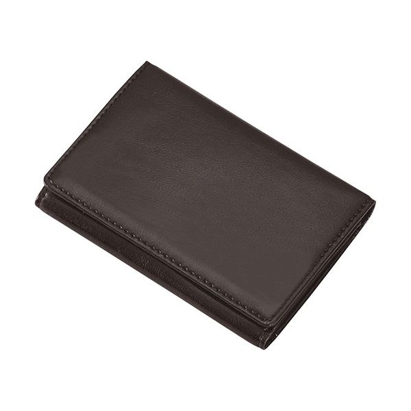 【3セット】 レイメイ藤井 GLOIRE メモホルダー付名刺入れ(合皮製)ブラック GLN1054BX3