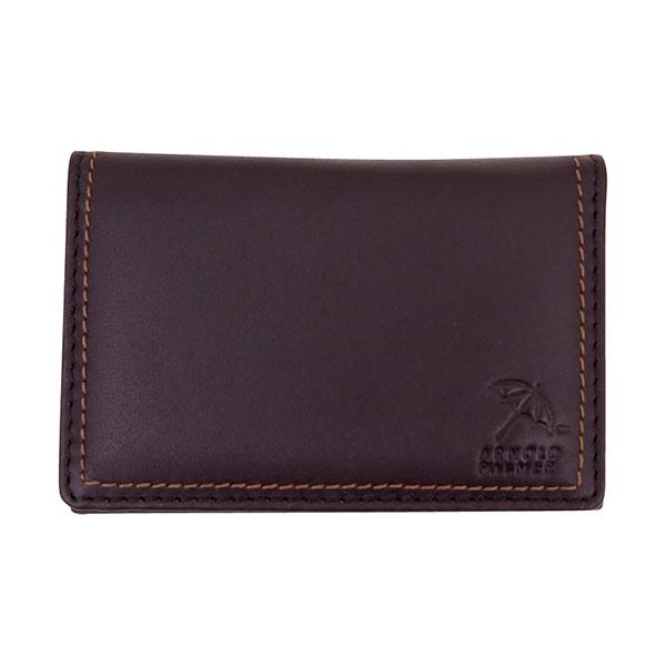 アーノルドパーマー Wステッチシリーズ 名刺入れ ダークブラウン 11×1×7.5cm C6041580