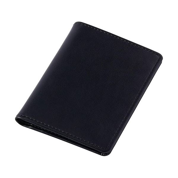 【3セット】 レイメイ藤井 グロワール 2つ折りパスケース ブラック GLP1166BX3