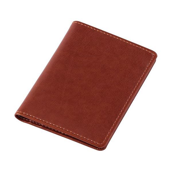 【3セット】 レイメイ藤井 グロワール 2つ折りパスケース ブラウン GLP1166CX3