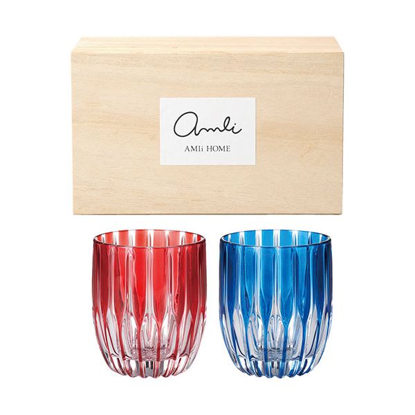 Rays ペアグラス320ml(木箱入) φ7.9×9.6cm C6107658