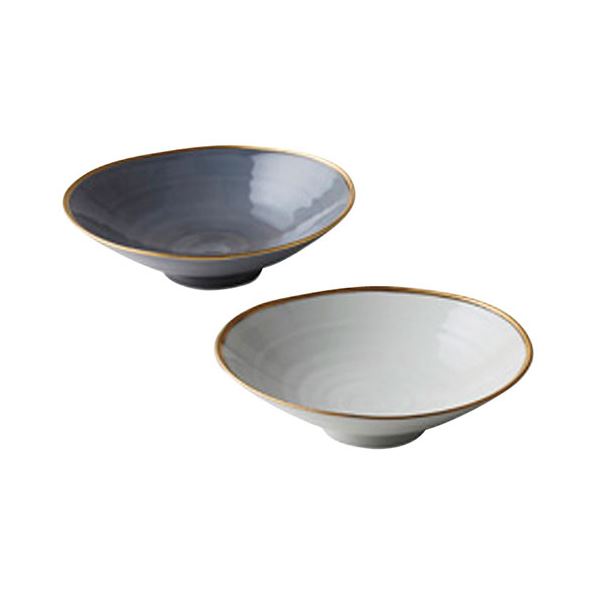 はんなり 浅鉢ペア 金薄雲 約φ15.5×4.3cm C6103599