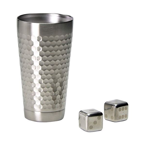 フローズンキューブ 二重タンブラー350ml&キューブ2P タンブラーφ7.5×13.7cm、キューブ2.5×2.5×2.5cm C6110636