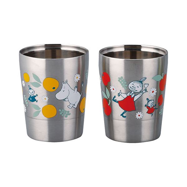 ムーミン ペア二重タンブラー 260mlSセット φ7.5×9.5cm MM8100-865 C6110544