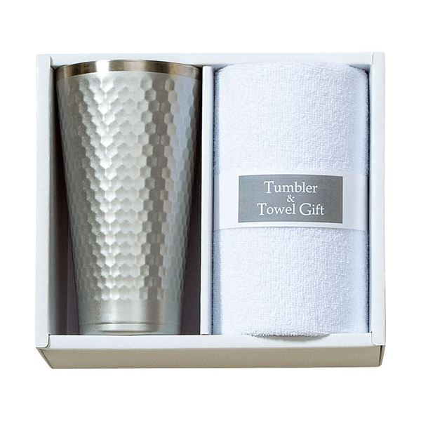 タンブラー&マイクロファイバークロスセット タンブラー(φ8×14.5cm・420ml)・マイクロファイバークロス(25×25cm)×各1 B1089656