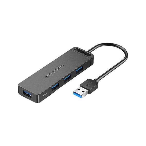 【3セット】 VENTION 4-Port USB 3.0 ハブ セルフパワー / バスパワー対応 0.5m ブラック CH-8290X3