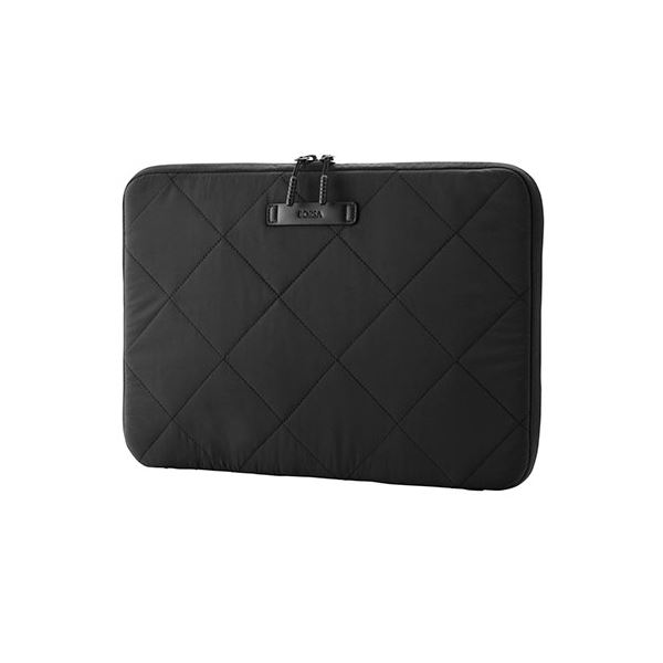 エレコム キルティングインナーケース クロスステッチ オトナ可愛いデザイン ブラックココア BM-IBQTX14BK