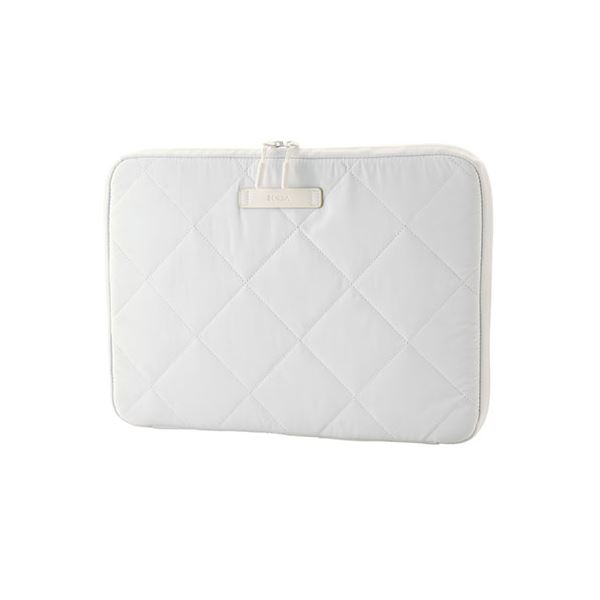 エレコム キルティングインナーケース クロスステッチ オトナ可愛いデザイン ソフトアイスクリーム BM-IBQTX14WH