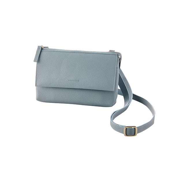 エレコム MAPOCHE スマホ汎用ショルダーポーチ 横型タイプ ダスティブルー P-MAP07BU