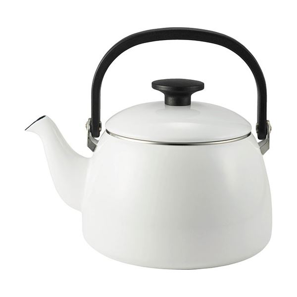 富士ホーロー コットンプラス ケトル2.5L ホワイト 24×18.5×21cm C6124616