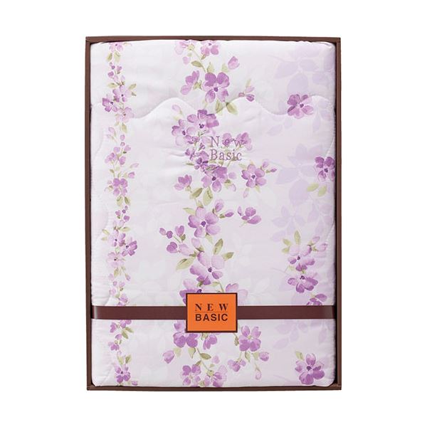 ニューベーシック ウォッシャブル肌掛けふとん パープル 140×190cm B1137544
