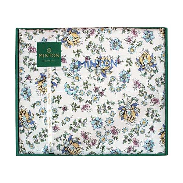 ミントン 洗える肌掛けふとん ブルー 140×190cm B1137520