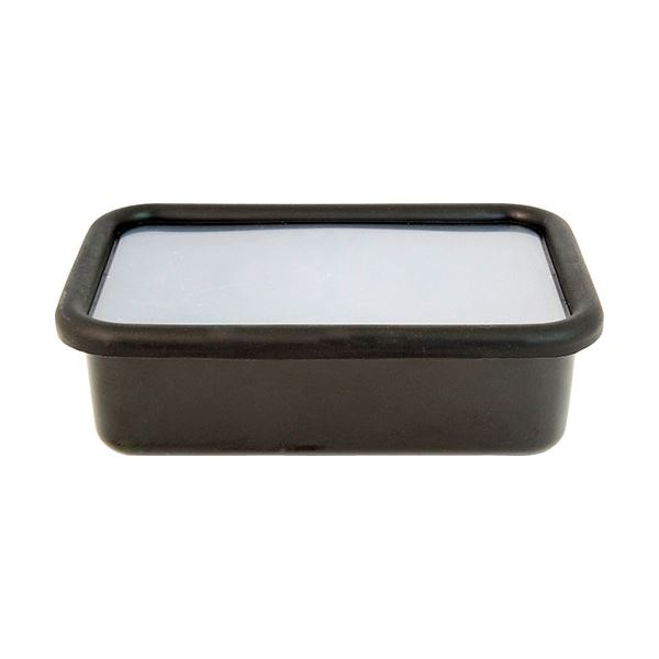 HANAKO 抗菌琺瑯ブラック浅型角容器0.76L 17.5×11.5×5.5cm C6124690