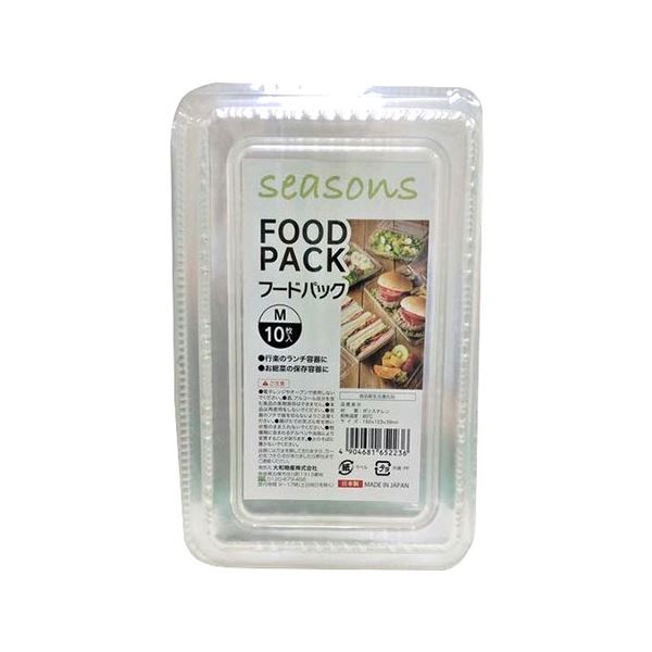 【10セット】 大和物産 シーズンズ フードパックM 10枚入 MMT52236X10