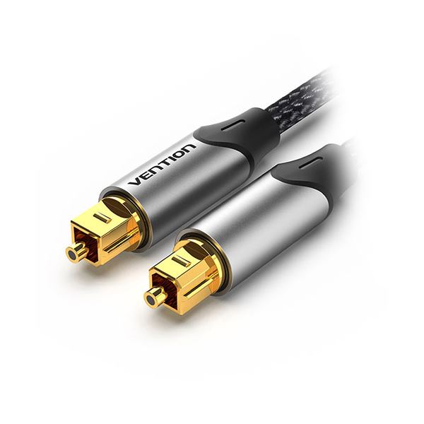 【3本セット】 VENTION 光ファイバー オーディオケーブル アルミニウム合金 3m グレー BA-5695X3