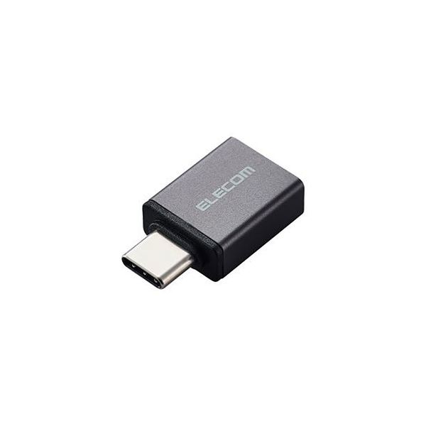 【3セット】 エレコム Type-C変換アダプタ USB2.0 480Mbps ブラック M-AFCMADBKX3