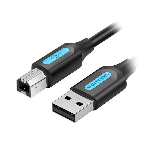 【10本セット】 VENTION USB 2.0 A Male to B Maleケーブル PVC Type 0.5m ブラック CO-7187X10