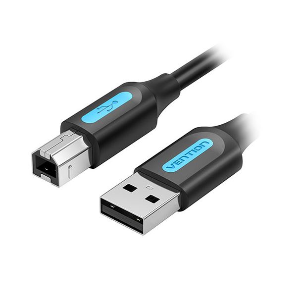 【5本セット】 VENTION USB 2.0 A Male to B Maleケーブル PVC Type 1.5m ブラック CO-7200X5