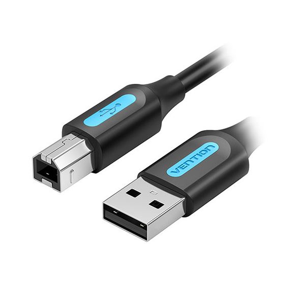 【5本セット】 VENTION USB 2.0 A Male to B Maleケーブル PVC Type 2m ブラック CO-7217X5