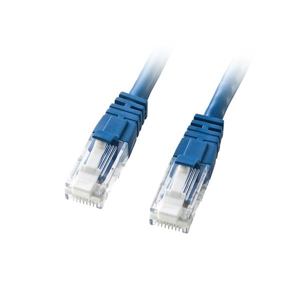 【3本セット】 サンワサプライ つめ折れ防止カテゴリ6LANケーブル 3m ブルー KB-T6TS-03BLNX3