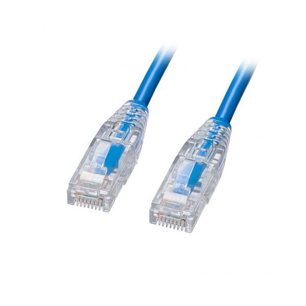 【3本セット】 サンワサプライ カテゴリ6A  LANケーブル スリム やわらか ツメ折れ防止コネクタ 3m ブルー KB-SL6AYS-03BLX3