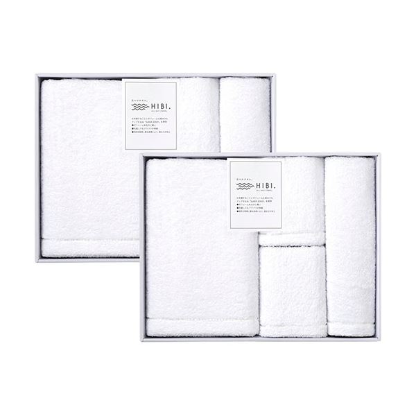 HIBI. タオルセット(SUPER ZERO) フェイスタオル×4、バスタオル・ハンドタオル×各2 B1145560