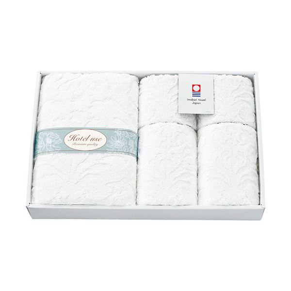 Hotel use premium quality パディII タオルセット フェイスタオル・ウォッシュタオル×各2、バスタオル×1 C6060584