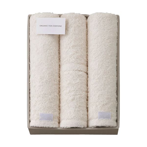ORGANIC FOR EVERYONE バスタオル2P&フェイスタオル2P バスタオル60×125cm、フェイスタオル34×80cm B1157535