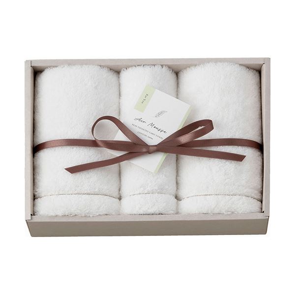 エアムース フェイスタオル2P&ウォッシュタオル フェイスタオル34×80cm、ウォッシュタオル34×35cm B1118614