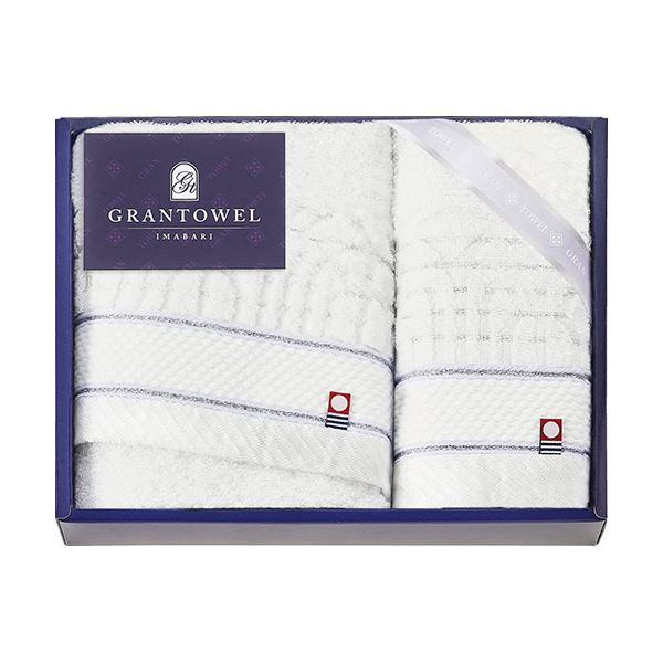 グランタオル今治 ホテルタイプフェイスタオル&ハンドタオル フェイスタオル34×75cm、ハンドタオル34×33cm B1086620