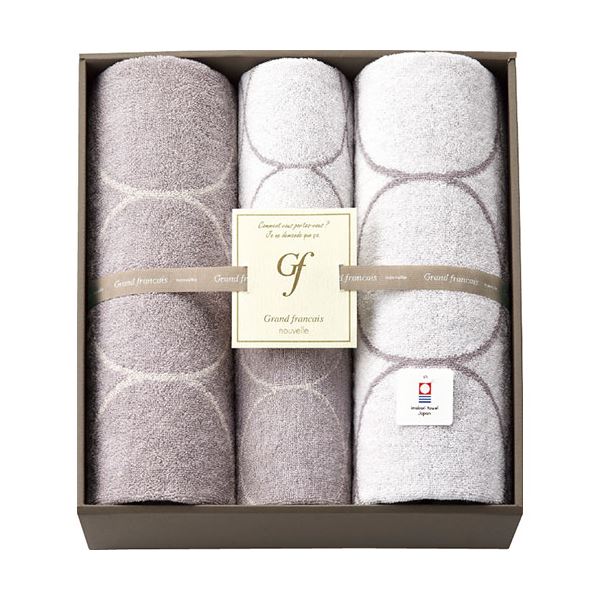 グランフランセヌーベル 今治タオル バスタオル2P&フェイスタオル2P バスタオル60×120cm、フェイスタオル34×82cm L9031617