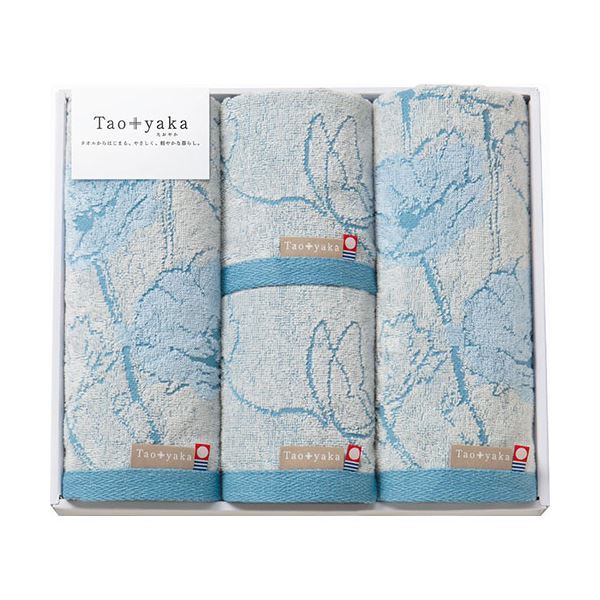 今治タオル Taoyaka フェイスタオル2P&ウォッシュタオル2P(ポピー) フェイスタオル34×80cm、ウォッシュタオル34×35cm B1116584