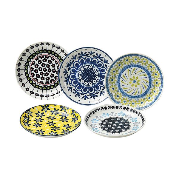 テーブル トーク プレゼンツ ポタリーフィールド パン皿5枚セット φ15.5×2.5cm C6104575