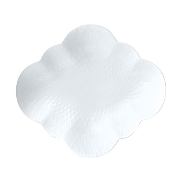 ロイヤルコペンハーゲン ホワイトパルメッテ フラワーボウル 26×22.5×6.5cm C6007555