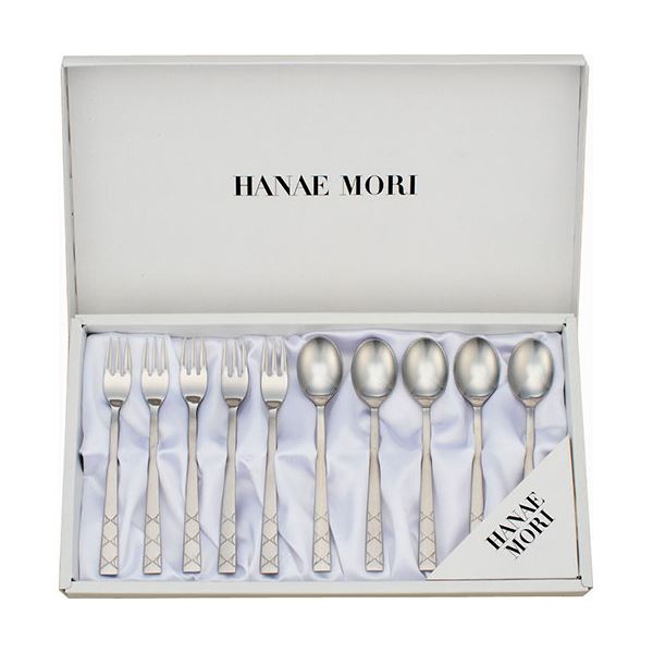 ハナエモリ コーヒーヒメ10ピースセット コーヒースプーン・ヒメフォーク×各5 B1108516