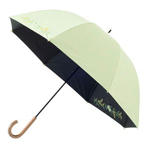 三国 MKN 55cm 遮光&紫外線遮蔽&遮熱の黒コーティング傘 手開き mimosa-ミモザ- 晴雨兼用 バードケージ グリーン S1512910