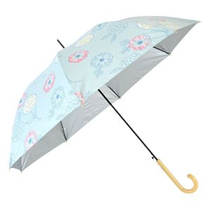三国 MKN シルバーコーティング雨晴兼用60cmジャンプ傘 Anemone ライトブルー S1712271