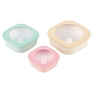 電子レンジ対応保存容器3pcセット 【大・中・小】 22604308