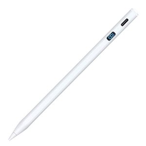 Digio iPad専用充電式タッチペン デジタルタイプ 極細で高感度・細部まで描ける デシタル表示タイプ ホワイト TPEN-005W